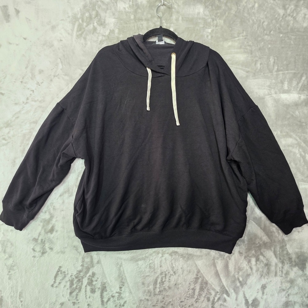 Buffalo David Bitton Mens XXL Black Long Sleeve Pullover Hoodie Sweatshirt